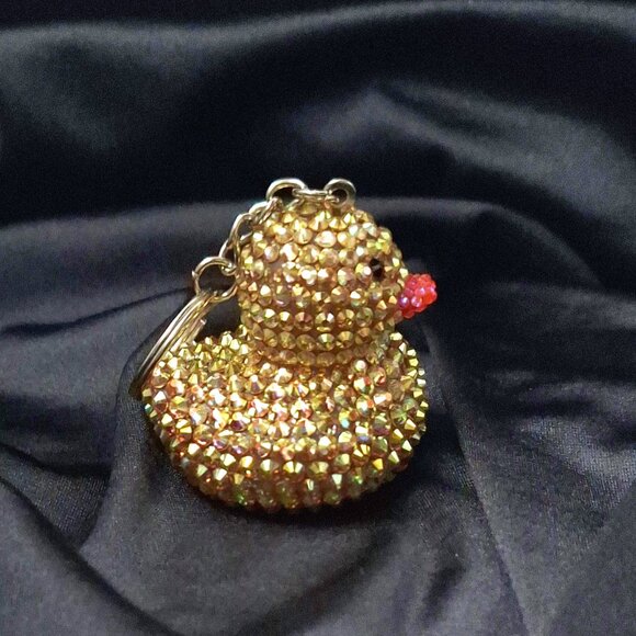 Rubber Ducky Keychains/Bag Charms, Bling Rubber Ducks, Bedazzled Ducks - Picture 15 of 15